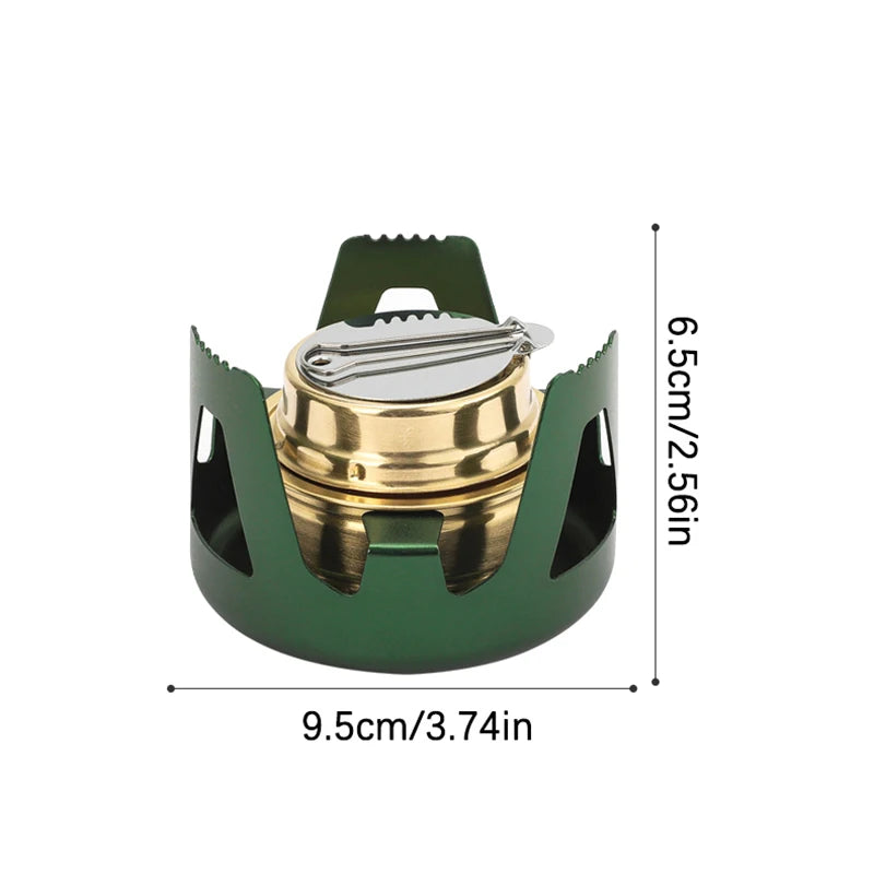 Portable High Quality Outdoor Picnic Stove New Mini Ultra-light Combustor Alcohol Stove Camping Furnace Camping For 1-2 People