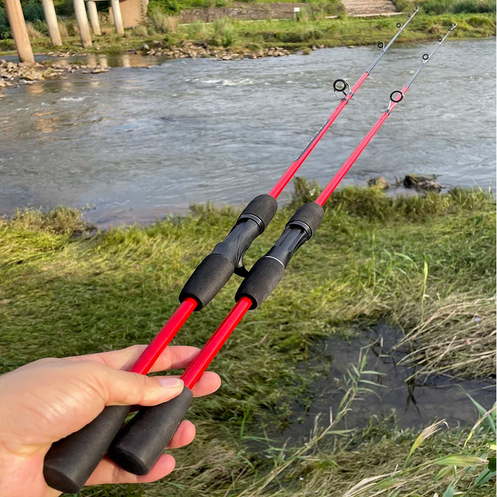 Spinning Casting Hand Lure Fishing Rod Pesca Carbon Pole Canne Carp Fly Gear Reel Seat feeder Ultralight Travel Surf 1.65M 1.8M