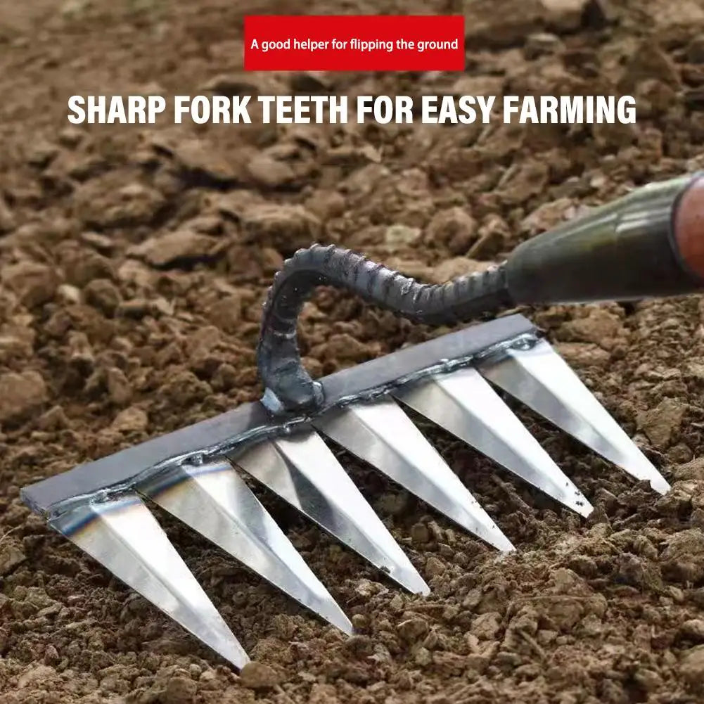 4/5/6/7-teeth Weeding Hoes Agricultural Tools Used For Yard Weeding Soil Loosening Sowing Soil Leveling Weeding Pruning Machine