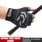 Fishing Cycling Gloves Men Summer Three Finger Cut Gloves for Fishing Sun Protection Male Anti-Slip Drive Breathable Thin Gloves