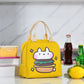 Insulated Cooler Bags Cute Cartoon Picnic Bag Portable Food Bag Cartoon Pattern Bag Lunch Bag Tote Bag Large Capacity