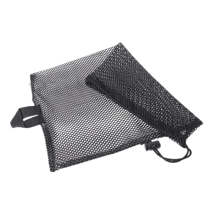 1Pc Quick Dry Nylon Mesh Drawstring Storage Pouch Bag Stuff Sack Outdoor Travel Bag for Beach Swimming Scuba Diving Gear Storage