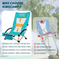 Folding Beach Chair for Adults  High Back Lightweight Portable Backpack Chair with Cup Holder Pocket Headrest Carry Bag for