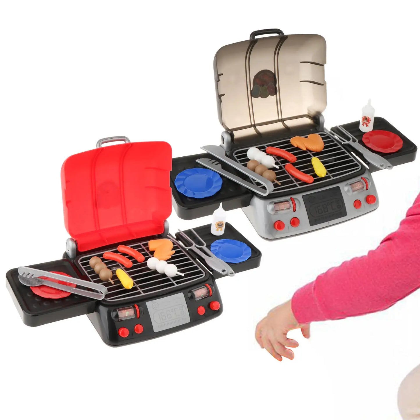 Toddlers Barbecue Toy Set Pretend Play Camping BBQ Toys Kids Grill Playset