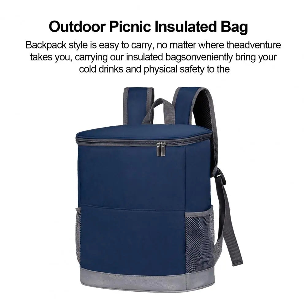 Insulated Backpack Capacity Leak-proof Insulated Cooler Bag with Zipper Closure for Camping Supplies Portable Ice Chest Box