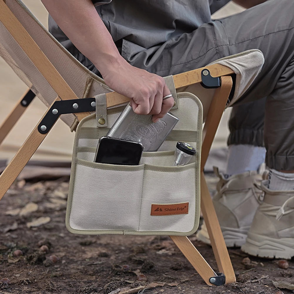 Organizer Pouch Outdoor Fishing Picnic Camping Chair Side Storage Bags Pocket Portable Folding Armrest Hanging Sundries Pouch