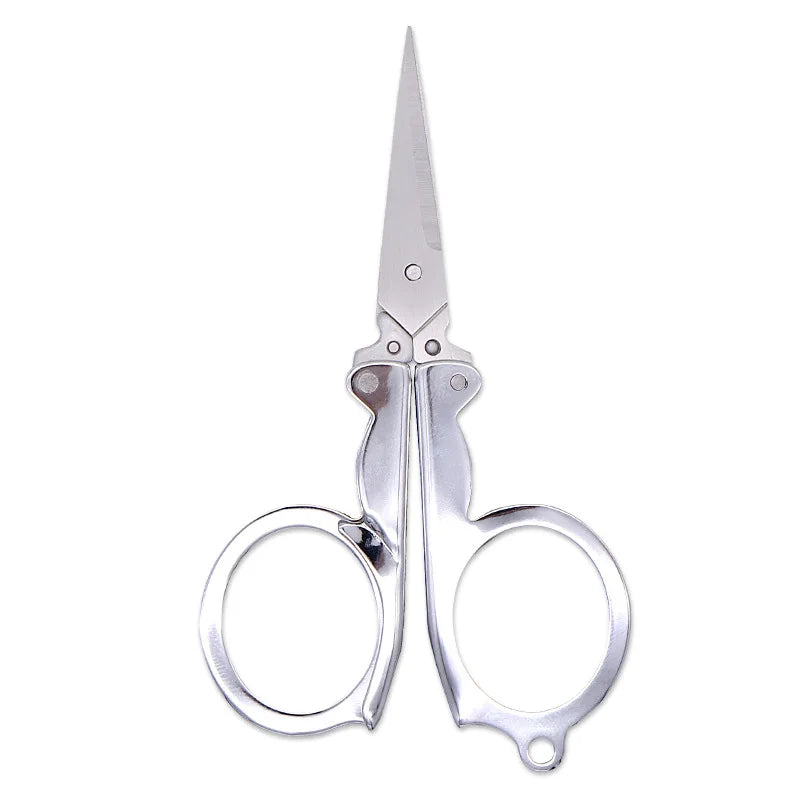 ALASICKA Stainless Steel Multipurpose Portable Fishing Folding Scissors Mini Folding Scissors Cut Fishing Line Travel Scissors