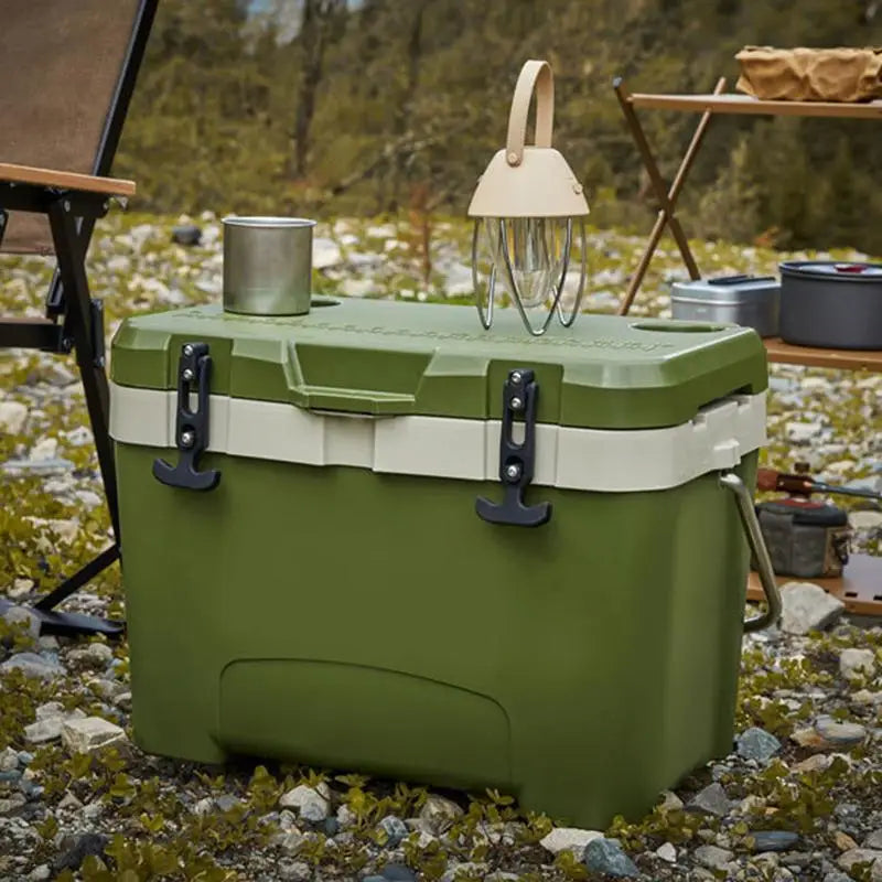 Insulated Freezer Box Outdoor Ice Chest For Camping Compact Exterior Design Insulated Food Container For Picnic Camping And