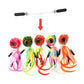 Ellllv Fishing Jig Skirt Rattles Kit Plastic Sound Tube & Connection Strap Spinnerbait Buzzbait Accessories Bass Snapper Fishing