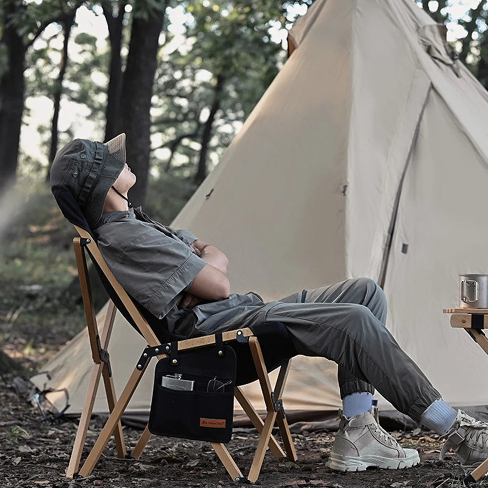 Organizer Pouch Outdoor Fishing Picnic Camping Chair Side Storage Bags Pocket Portable Folding Armrest Hanging Sundries Pouch