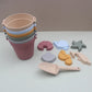 Children Summer Toys with Cute Animal Model Ins Seaside Beach Toys Rubber Dune Sand Mold Tools Sets Baby Bath Toy Kids Swim Toy