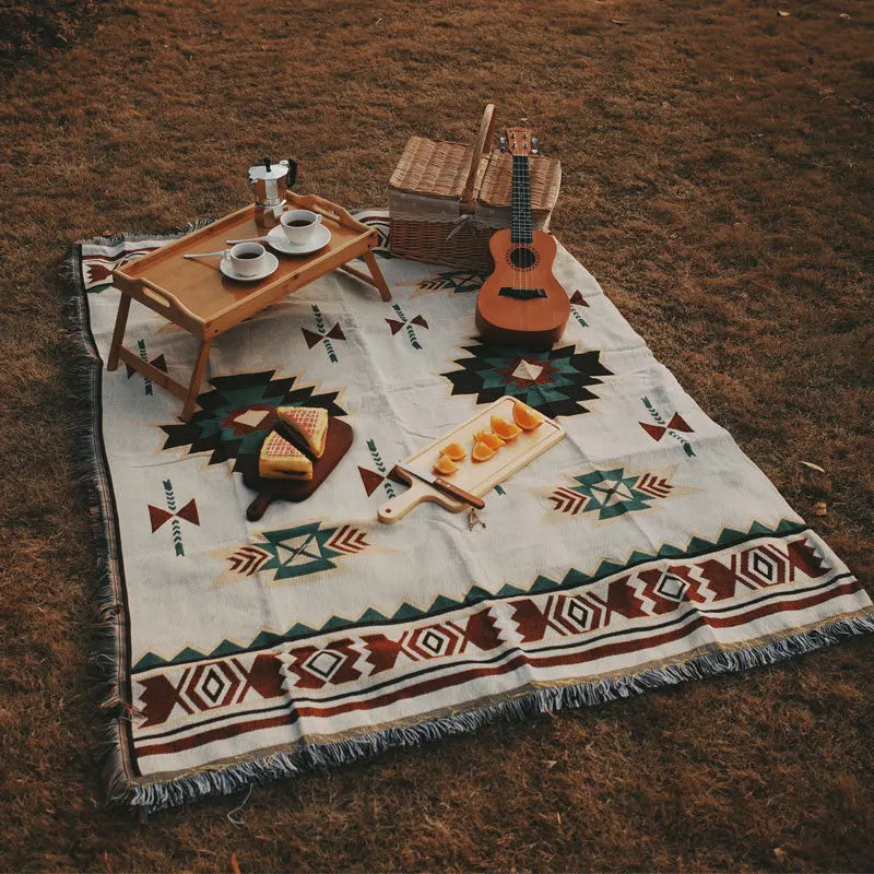 Indian style picnic mats picnic cloth moisture-proof mats outdoor camping mats equipment supplies bohemian rugs