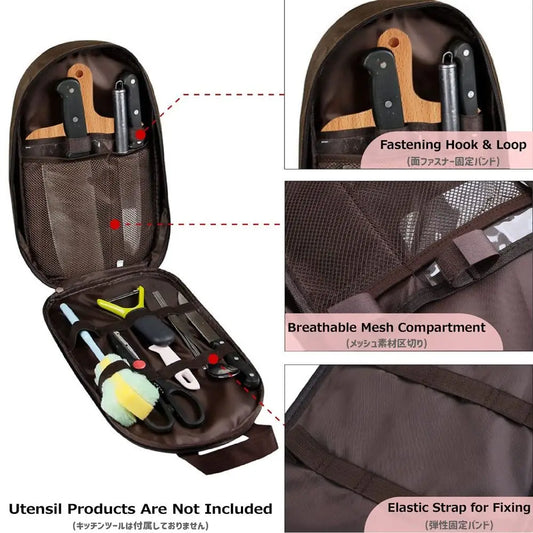 Simplicity Oxford Chef Bag Waterproofing Durable Camping Utensil Bag Wear-resistant Fall Prevention Tote Picnic