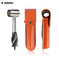 Auger Wrench Drill for Outdoor Survival, Hand Drill Gear with Leather Bag for Wild Life, Woodworking, Camping, Jungle Bushcraft