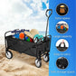 Folding Wagon Cart, Convenient Collapsible Outdoor Wagon for Camping beach wagon  wagon  folding cart  folding wagon