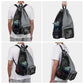 Nylon Swim Bag Portable Swimming Wet Pocket Drawstring Backpack Workout Gear Mesh Beach Backpack Swimmers