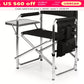 Camping Chair, Sports Chair with Side Table, Beach Chair, Camp Chair for Adults, Folding Chair  with Side Table
