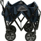 Sports Heavy Duty Steel Frame Collapsible Folding Capacity Outdoor Garden Utility Wagon Yard Cart with Table and Cup Holders