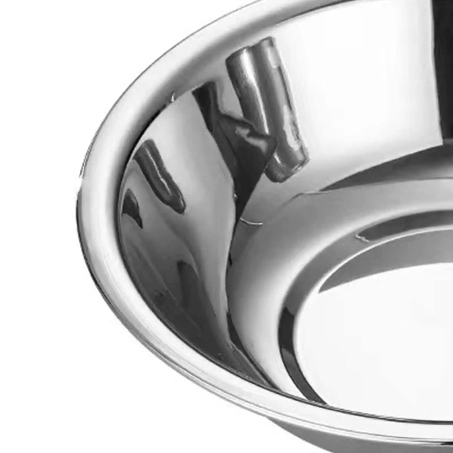 3x Stainless Steel Mixing Bowls Metal Bowls for Backpacking Picnic Cooking