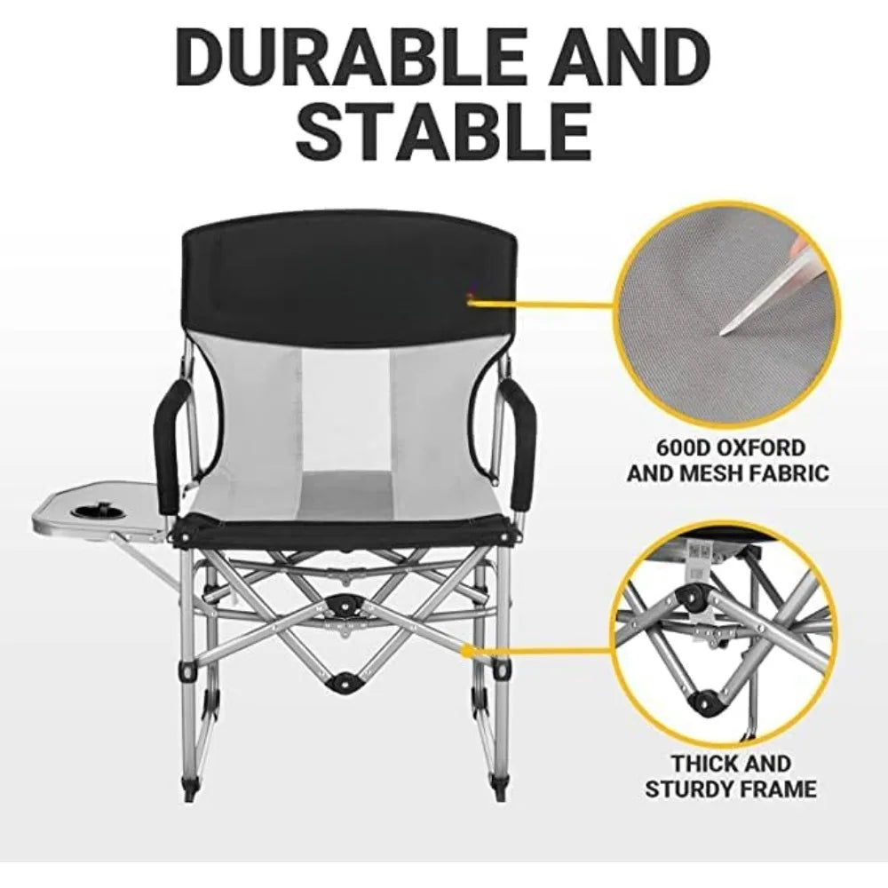 Folding Chair Chaise Lounges Heavy Duty Director's Seat for Adults Outside Outdoor Furniture Beach Chairs Camping Foldable