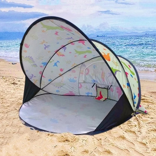 Beach Tent Fully Automatic Folding Quick Opening Sun Protection Sunshade Park Children's Pla Sand Camping Outdoor Portable Kid