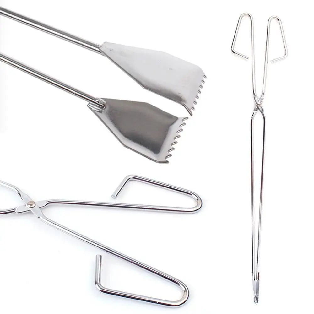 55cm Outdoor Tools Tongs Charcoal Clamp Barbecue Carbon Clip Picnic Meat Clip Food Clips Charcoal Clamp Baking Tools BBQ Clips