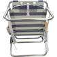 Outdoor Chair Textile Fabric Headrest Multi-position Wooden Arm Beach Chair (set of 2) Camping Relaxing Furniture