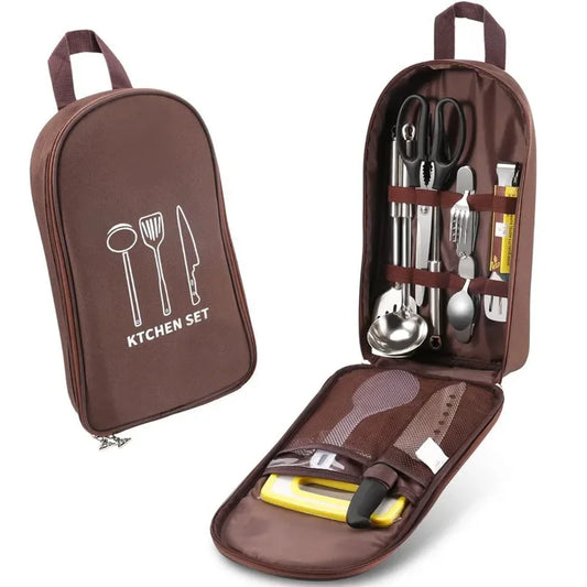 Portable Picnic Bag, Outdoor Tableware Storage Bag