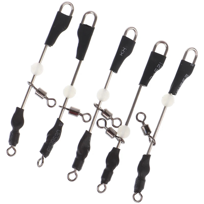 5Pcs Copper Alloy Fishing Connector Fast Hook Urfe Para Temporales Enganches Rapidos Para la Pesca Kolay Atma Aparati