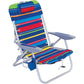 Beach Lace-Up Suspension Folding Backpack Camping Chairs, Light Blue