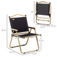 US Set of 2 Camping Chair, Lightweight Folding Chair, Portable Armchairs, Perfect for Festivals, Fishing, Beach, Khaki
