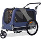 Premium Large/XL Pet Bike Trailer & Stroller for Large Sized Dog or Multiple Small Dogs,Low Center of Gravity Easy Folding Frame