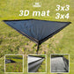 3x3 3D Outdoor Mat Waterproof Camping Oxford Cloth Bottom of Tent 3x4 Large Picnic Mat Camp Bathtub Tent Footprint Beach Blanket