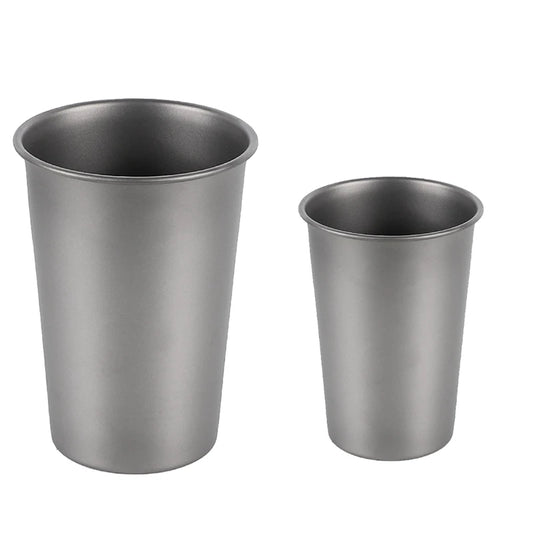 Camping Titanium Beer Mug Cup Tourist Tableware Picnic Outdoor Kitchen Equipment Travel Cooking Cookware Hiking Durable 500Ml