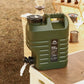 Portable Water Container with Spigot 12/18L PE Water Storage Carrier Portable Green Bucket Food Grade for Camping Hiking Picnic