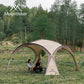 8-10Person Outdoor Camping Dome Tents Light Luxury Round Big Canopy Large Awning Pergola Tent Family Party Picnic Rainproof Tent