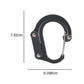 1PC Hybrid Gear Clips Multi-function Swivel Buckle D-Type Carabiner Non-Locking Strong Clip Camping Fishing Hiking Travel Outing