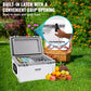 VEVOR 25/33/45/52QT Portable Hard Cooler Fully Insulated Ice Chest Cooling Box Goods Basket for Beach Outdoor Camping Travel
