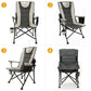 Foldable Chair Camping Chair Portable Folding Chairs Adjustable Heavy Duty Portable Camping Travel Outdoor Seat With Cup Holder