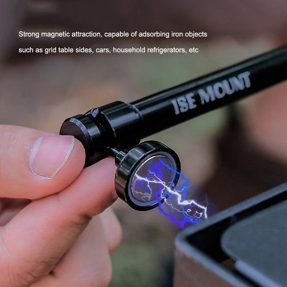 Camping Picnic Cups Bowls Hanger Rod Portable Magnetic Tableware Hanging Rod Detachable Fast Installation Camping Accessories