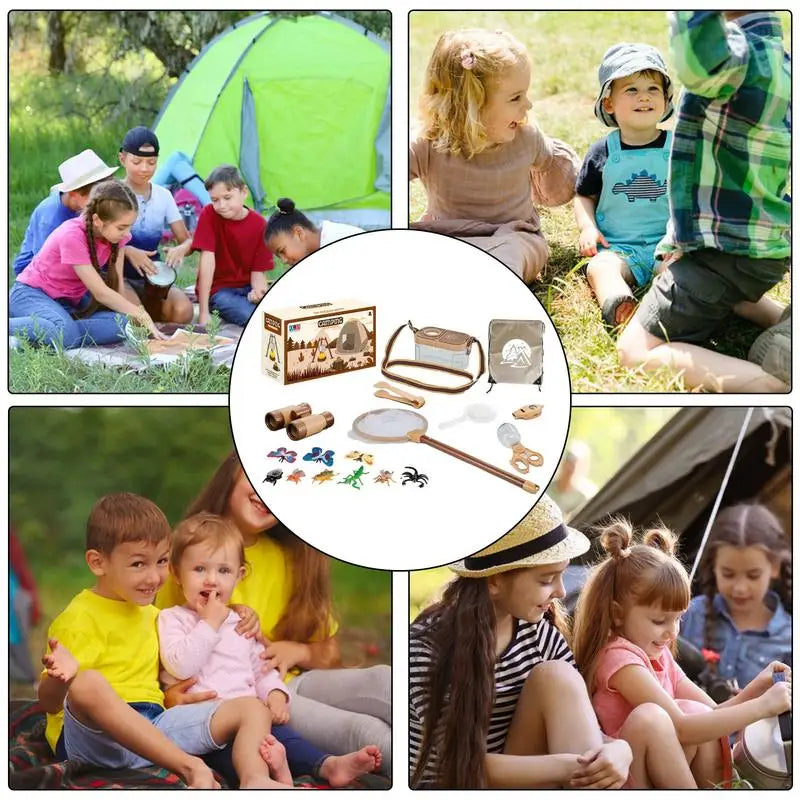 Camping Pretend Play Toy Oil Lantern Camping Toys Pretend Play Tent Camp Gear Tools Pretend Play Tent With Campfire Kids Toys