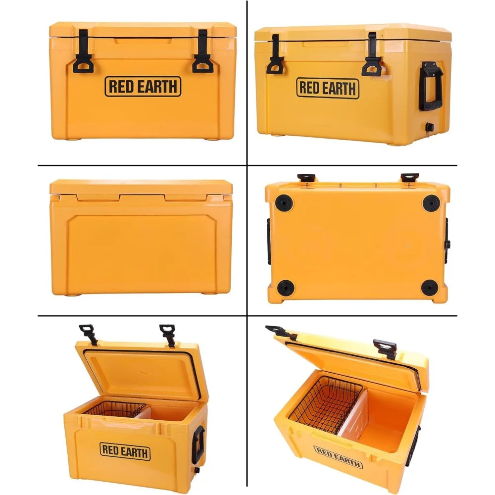 Car Portable Cooler Ultra-Light Hard Cooler Insulated Ice Chest Box, Great for The Beach, Boat Fishing Barbecue, Portable Cooler