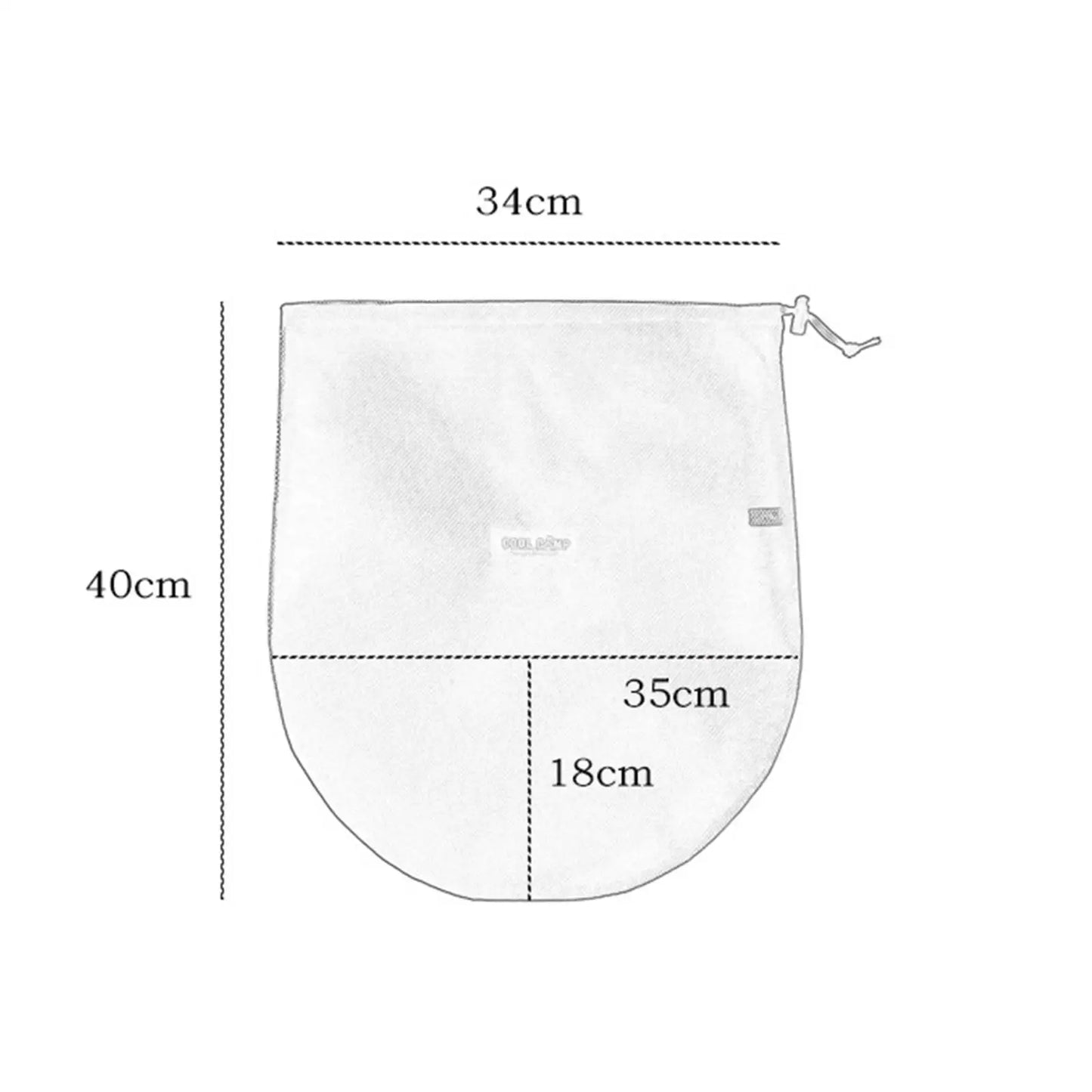Camping Net Bag Outdoor Mesh Drawstring Storage Bag for Picnic Hiking