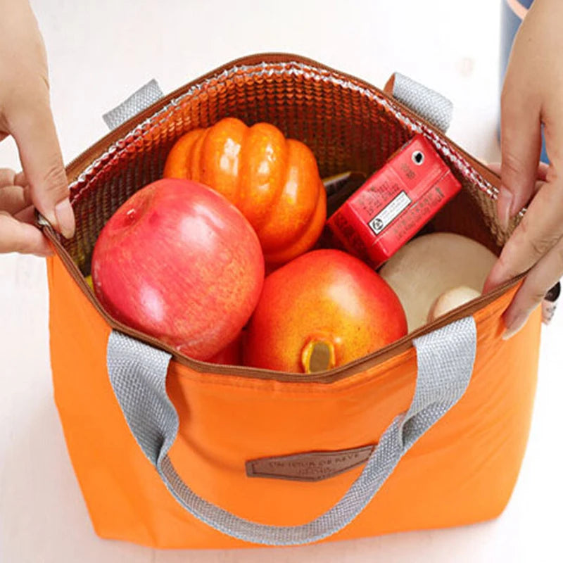 Thermal Insulated Lunch Bag Outdoor Camping Picnic Food Drink Cooler Storage Bag  Travel Breakfast Box School Children Bento Bag