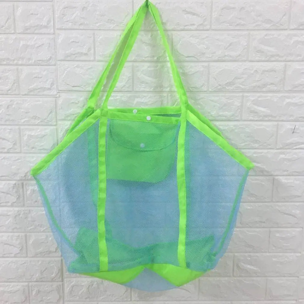 Children Sand Away Portable Mesh Bag Kids Beach Toys Clothes Towel Bag Baby Toy Storage Sundries Bags Women Cosmetic Makeup Bags