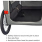 Large Pet Bike Trailer & Stroller 2-in-1,for Dogs Up To 78 Lbs,Parking Brakes,Easy Folding Cart Frame, Quick Release Wheel