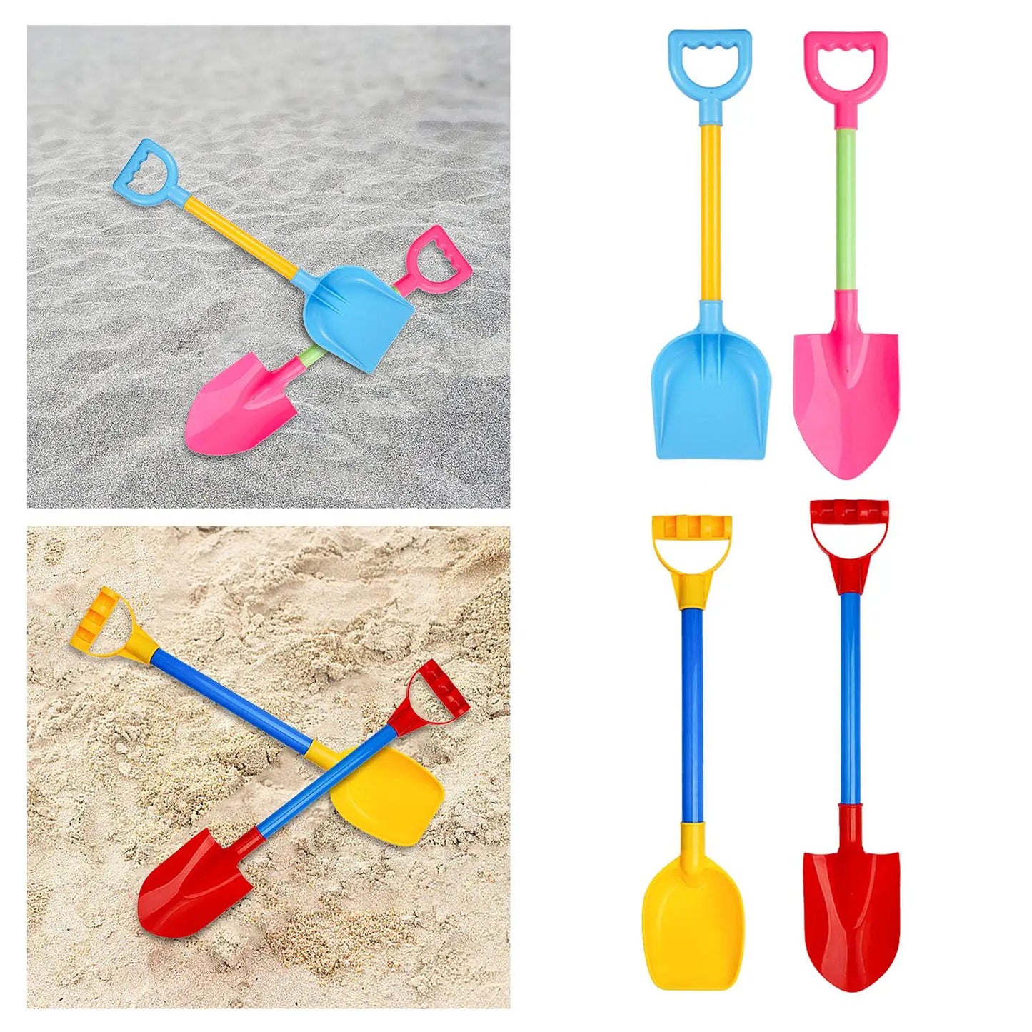 2Pcs Sand Shovel for Kids Sturdy Beach Shovel Toy for Beach Outdoor Backyard