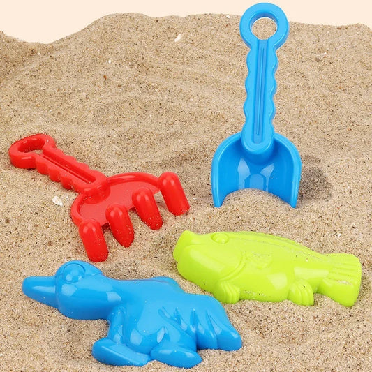 5 Pcs/set Children Beach Toys Sand Play Kit Baby Summer Digging Tool with Shovel Outdoor Toy Set Box for Kid