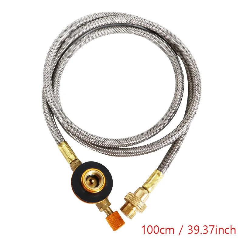 Outdoor Camping Gas Stove Extension Tube Butane Gas Adapter Cooking Picnic Camping Equipment Accessories