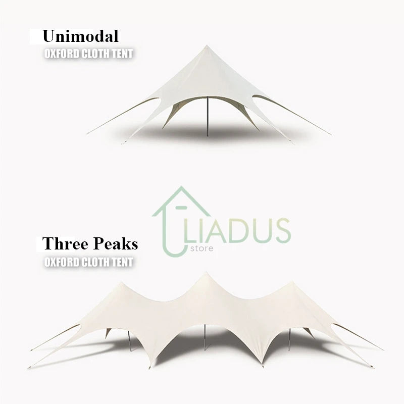Waterproof Outdoor Camping Tent for Travel and Picnics Garden Sunshade Awning Tent Sun Shelter with Nail Wind Rope Camping Gear